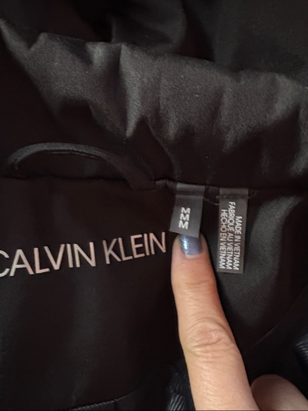 Calvin Klein Double-Breasted Skirted Raincoat - Picture 9 of 9